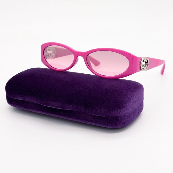NEW GUCCI SUNGLASSES GG1660S 003 PINK WOMEN EYEWEAR GUCCI - Picture 3 of 11
